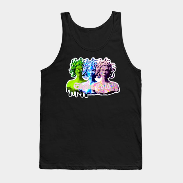 Stone Cold Medusa Tank Top by Bite Back Sticker Co.